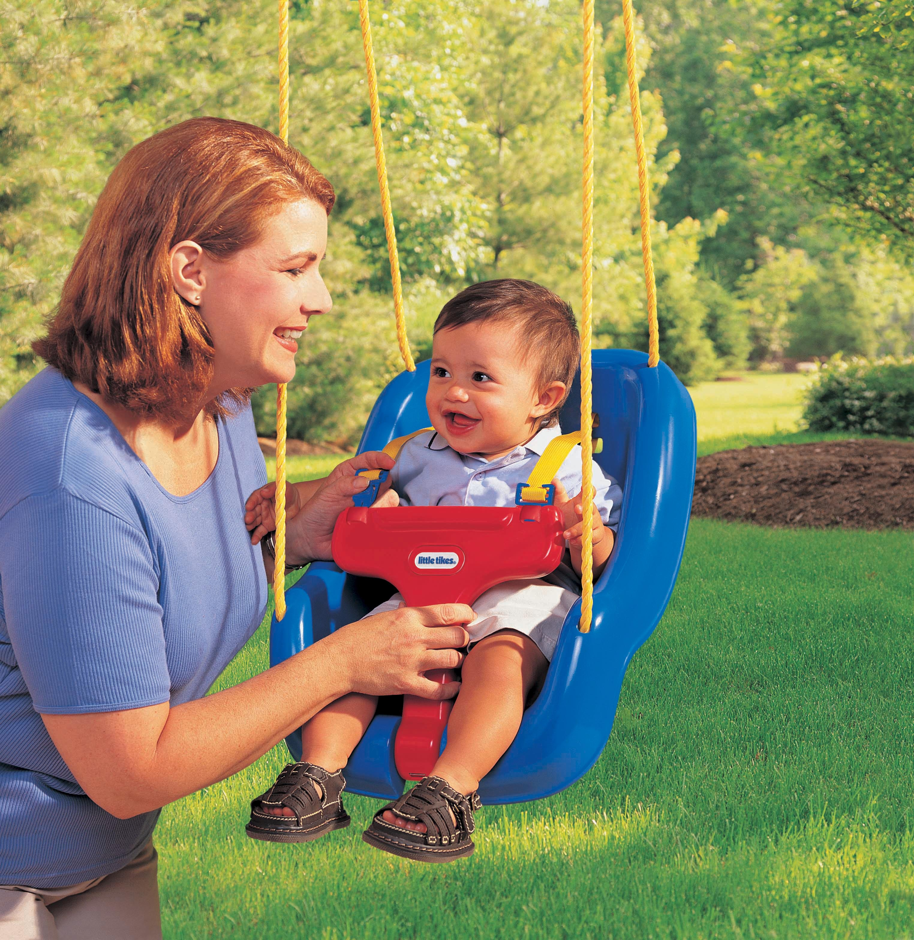 صورة كرسي أرجوحة للأطفال Little Tikes 2 في 1 - أزرق