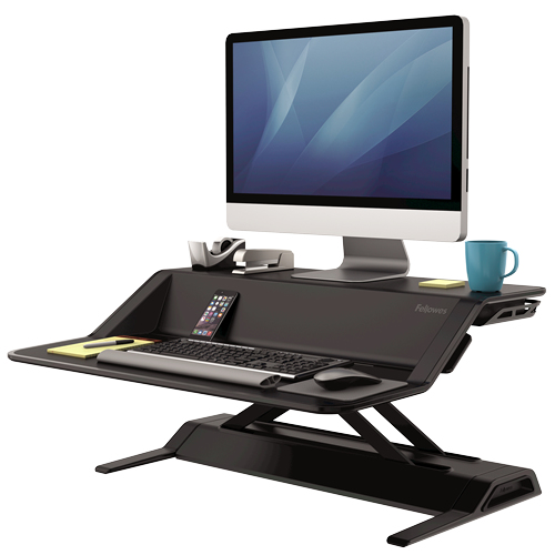 Fellowes Lotus (Fellowes 0007901 Lotus Sit Stand Workstation - Black)