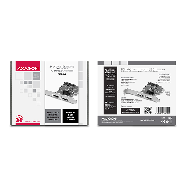Axagon PCES-SA4 interface cards/adapter Internal SATA – image 7