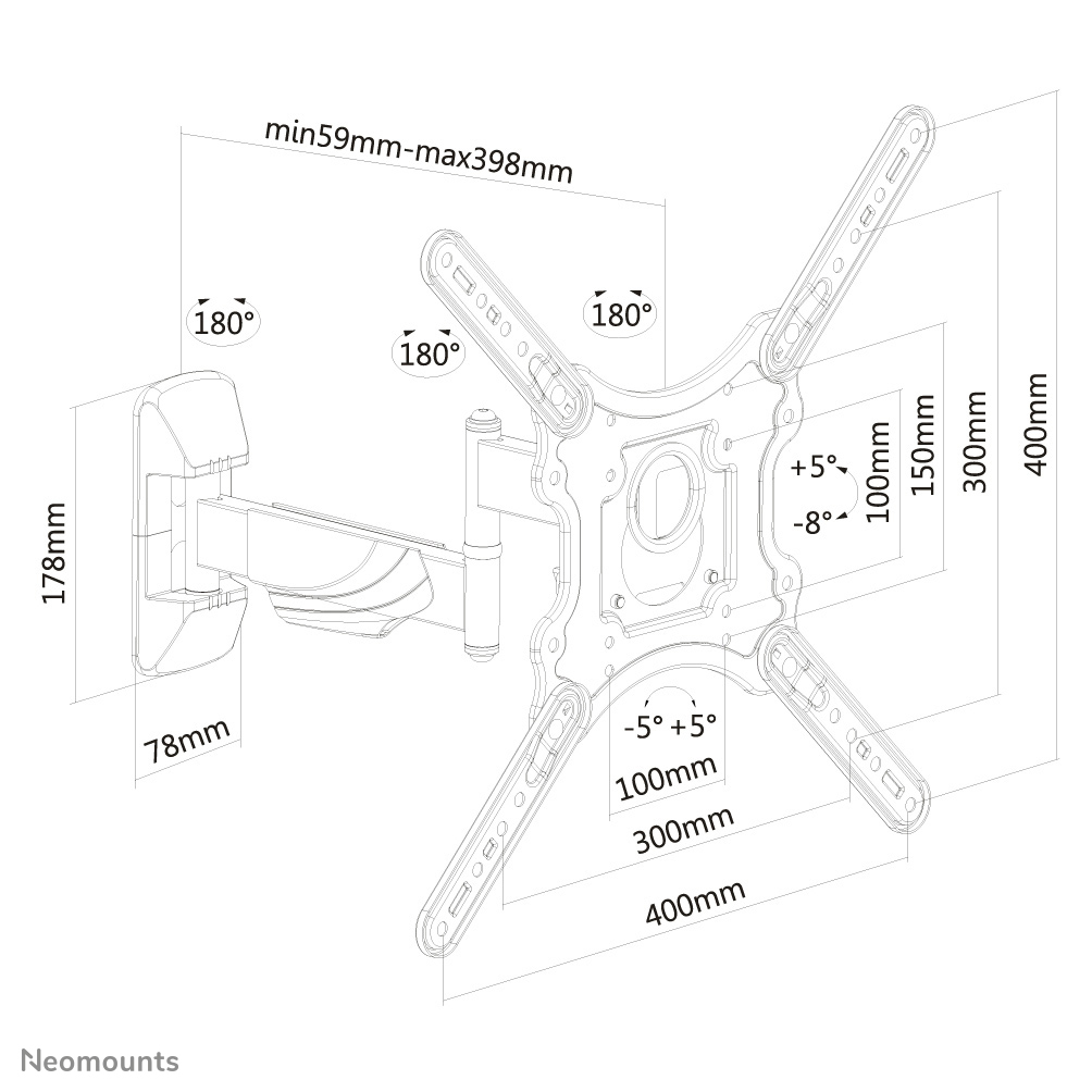 Neomounts tv wall mount – image 3