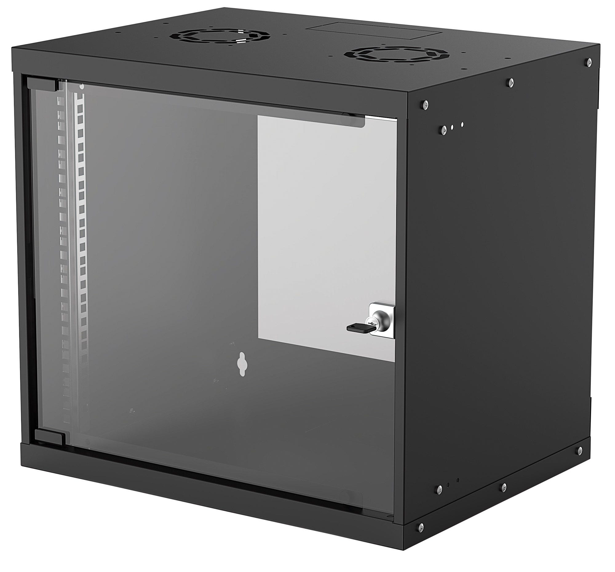 Intellinet 714174 Rack montado en la pared 9U 54/40 negro plano 714174