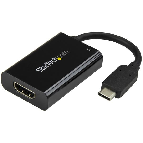StarTech.com USB-C till 4K HDMI-adapter med USB Power Delivery - 60W - Svart