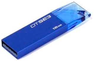 KINGSTON 16GB USB 2.0 DATATRAVELER SE3 AZUL KC-U6816-4C1B UPC  - KC-U6816-4C1B