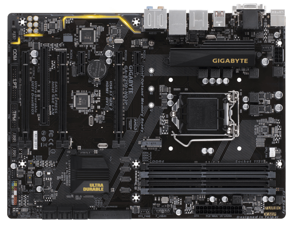 GIGABYTE GA-B250-HD3P motherboard Intel® B250 LGA 1151 (Socket H4) ATX – image 2