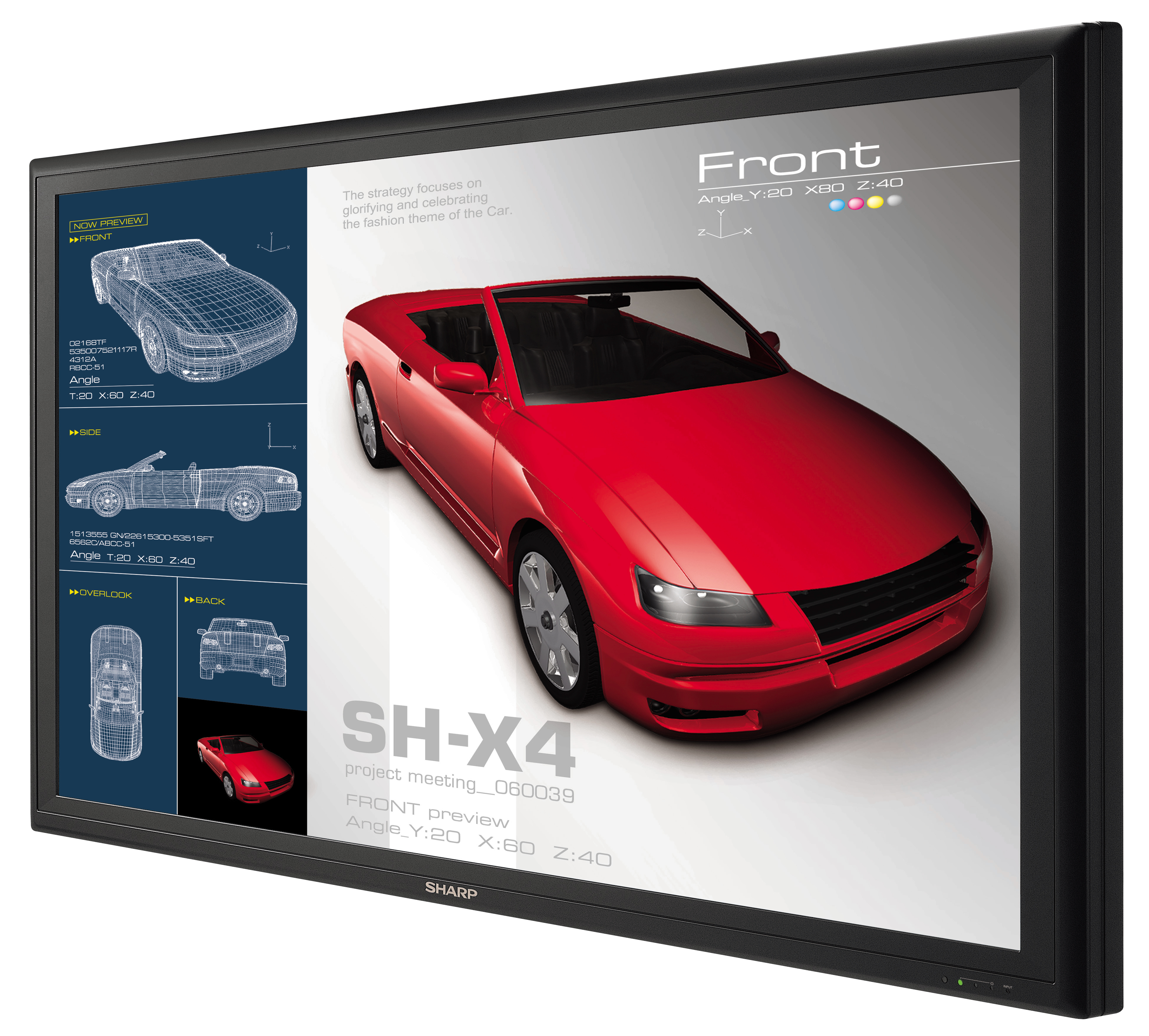 Sharp PN-465E TV 116.8 cm (46") Full HD Black 400 cd/m²