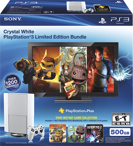 Sony Interactive Entertainment PS3 500GB Classic White Instant Game Bundle – image 2