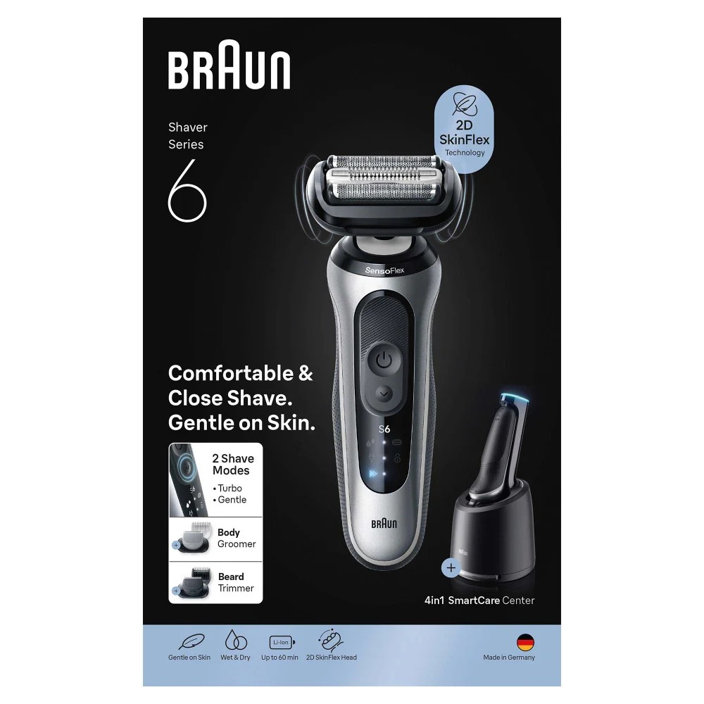 Braun Series 6 62-S7650cc Foil shaver Trimmer Silver – image 3