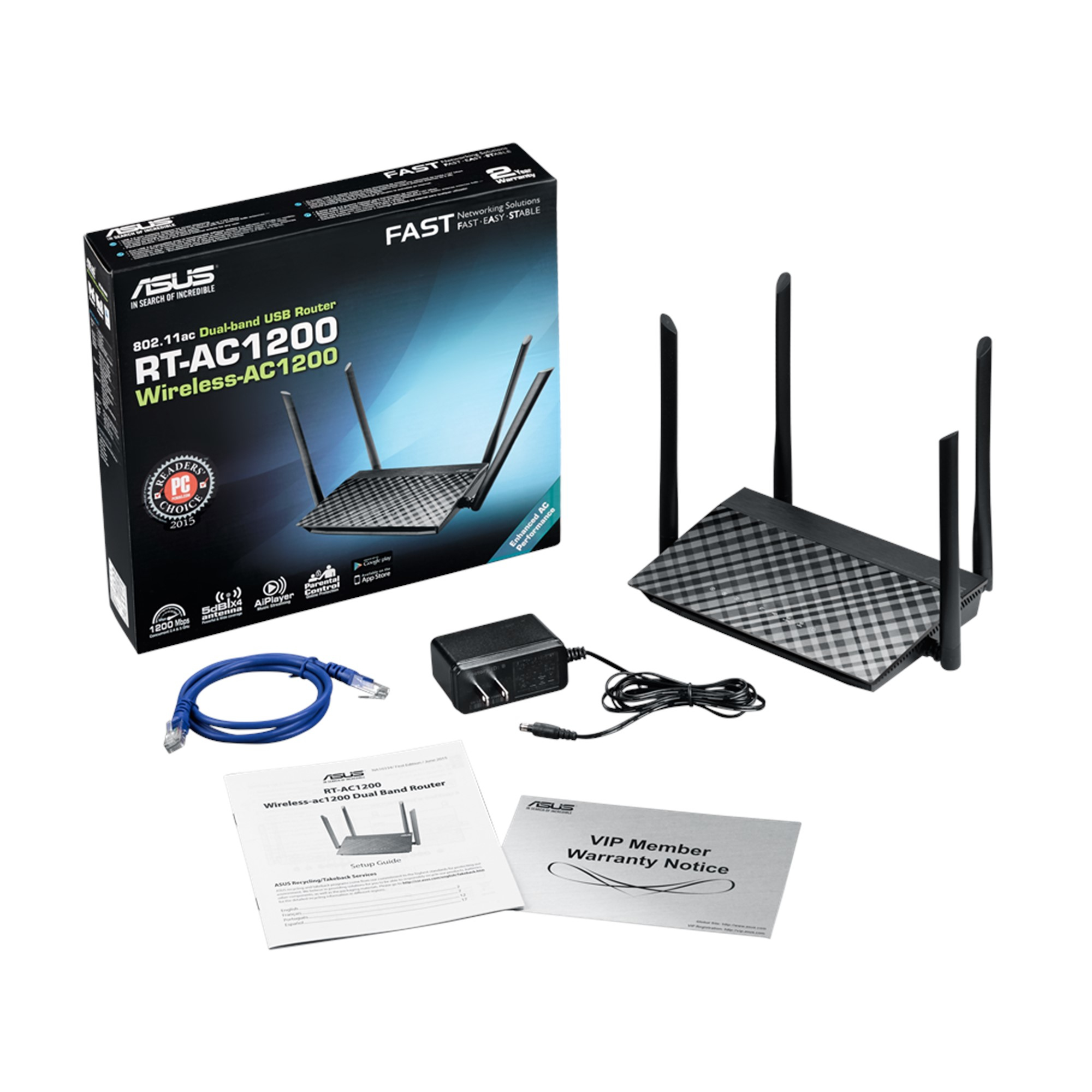 ASUS RT-AC1200GU wireless router Gigabit Ethernet Dual-band (2.4 GHz – image 4