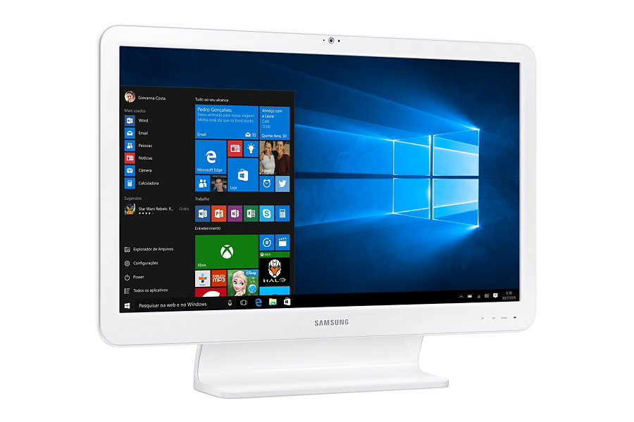 Samsung 5 DP500A2L Intel® Core™ i3 i3-6100U 54.6 cm (21.5″) 1920 x 1080 pixels All-in-One PC 4 GB DDR3L-SDRAM 500 GB HDD Windows 10 Home White image 3