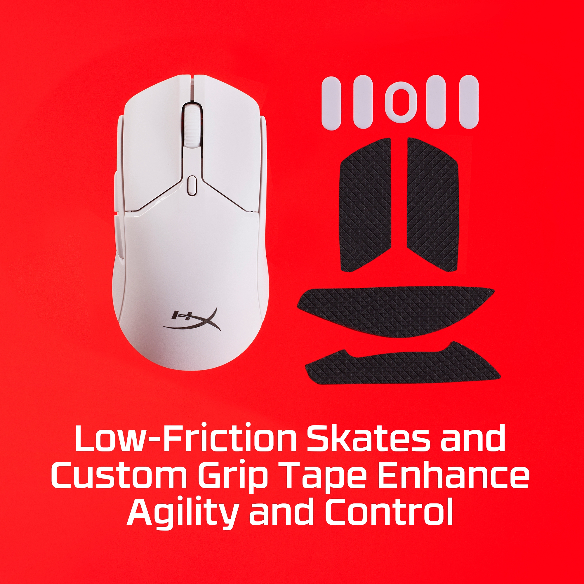 HyperX Pulsefire Haste 2 Mini Wireless White Gaming Mouse – image 5