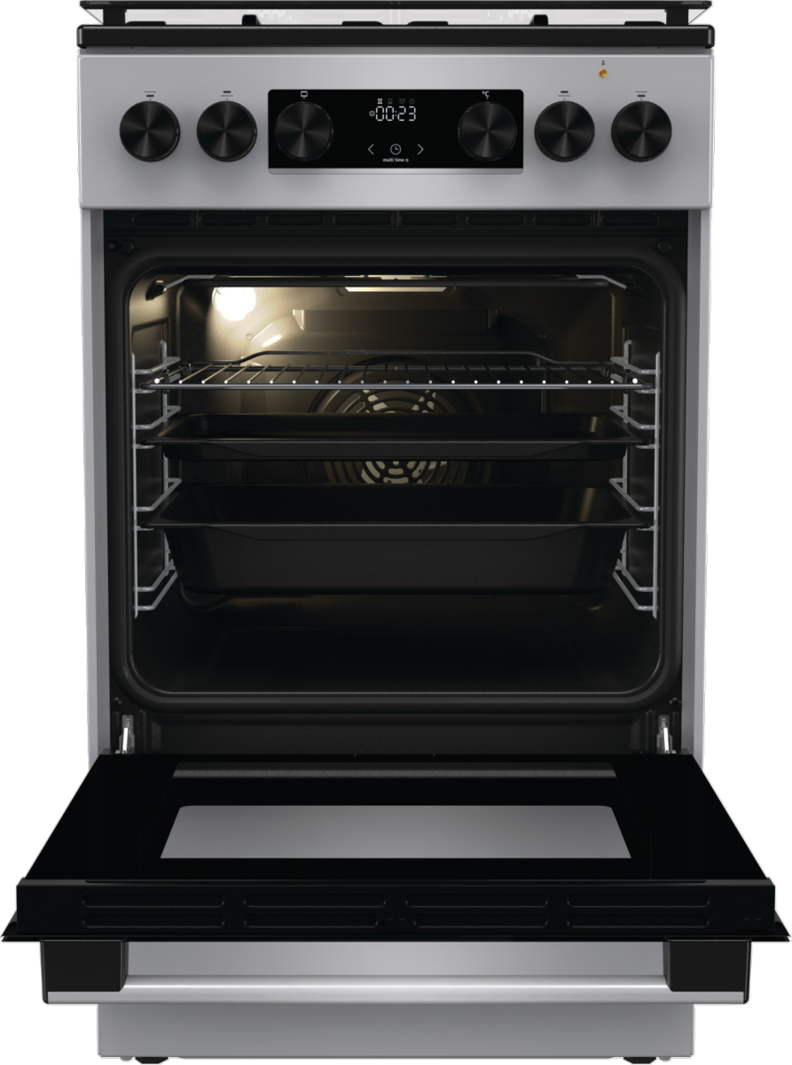 Gorenje MEKS5121S cooker Freestanding cooker Electric Gas Stainless steel – image 3