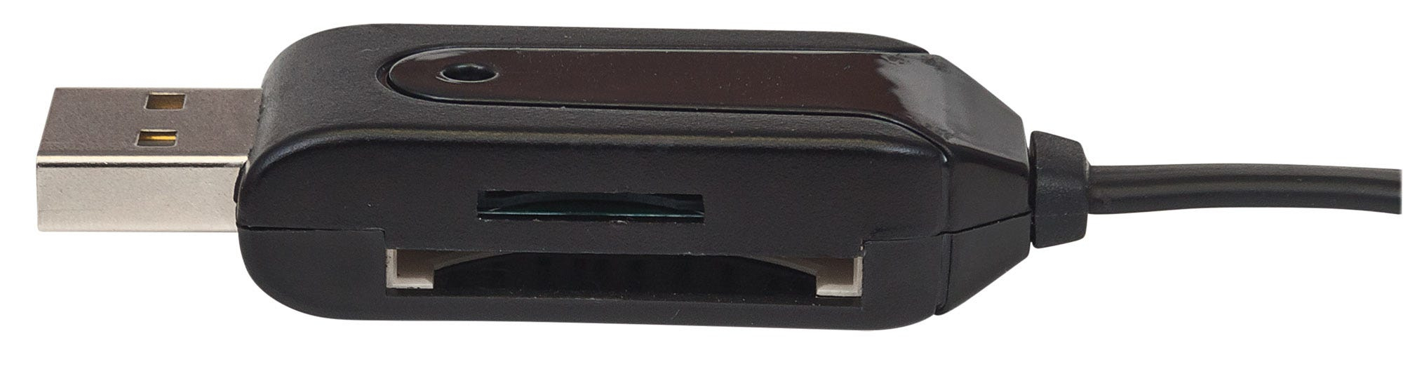 Manhattan USB-A and USB-C Multi-Card Reader/Writer, Combo USB-C/USB-A, 480 Mbps, 24-in-1, Windows or Mac, Black, Blister – image 5