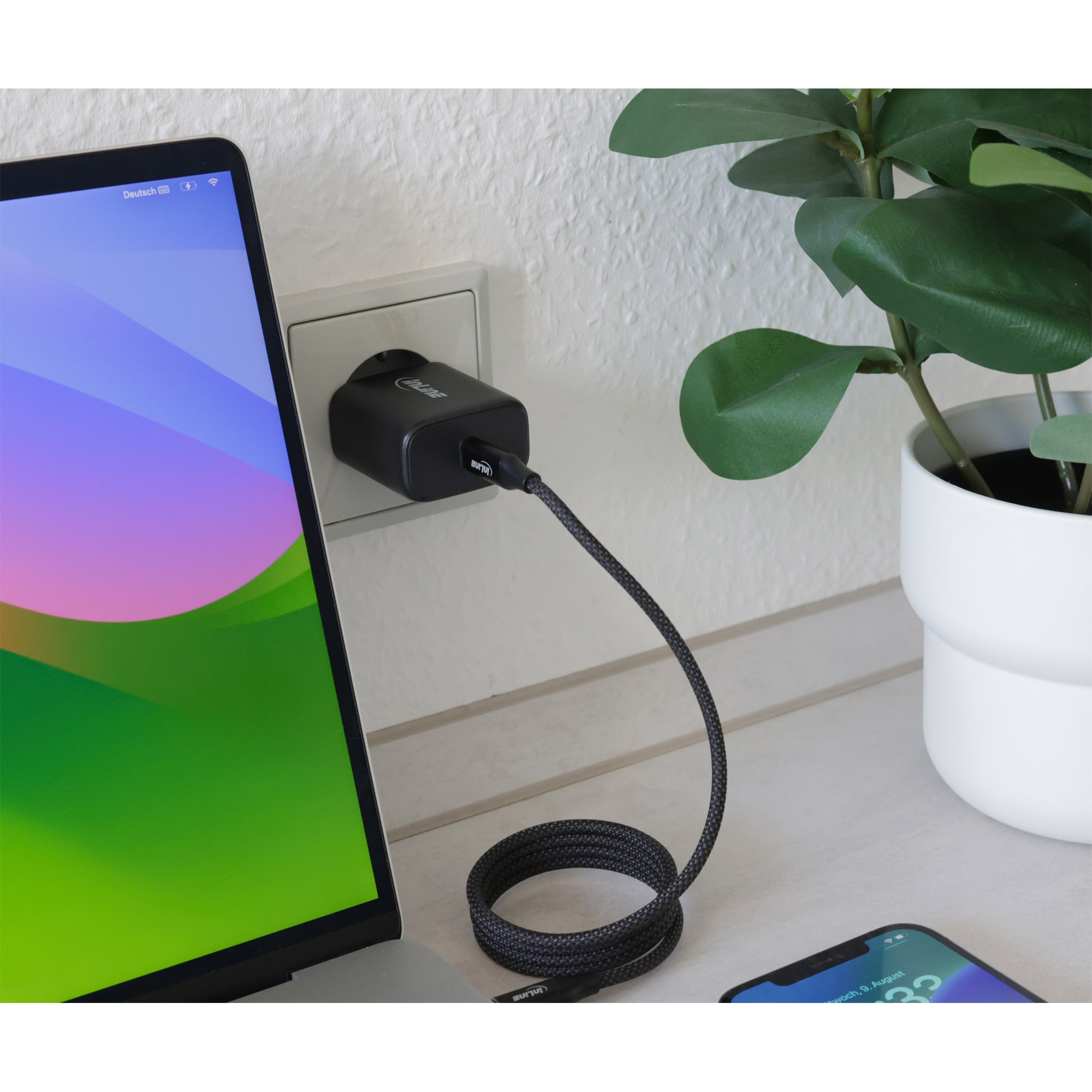 InLine USB PD power supply, GaN charger, Single USB-C, Power Delivery – image 3