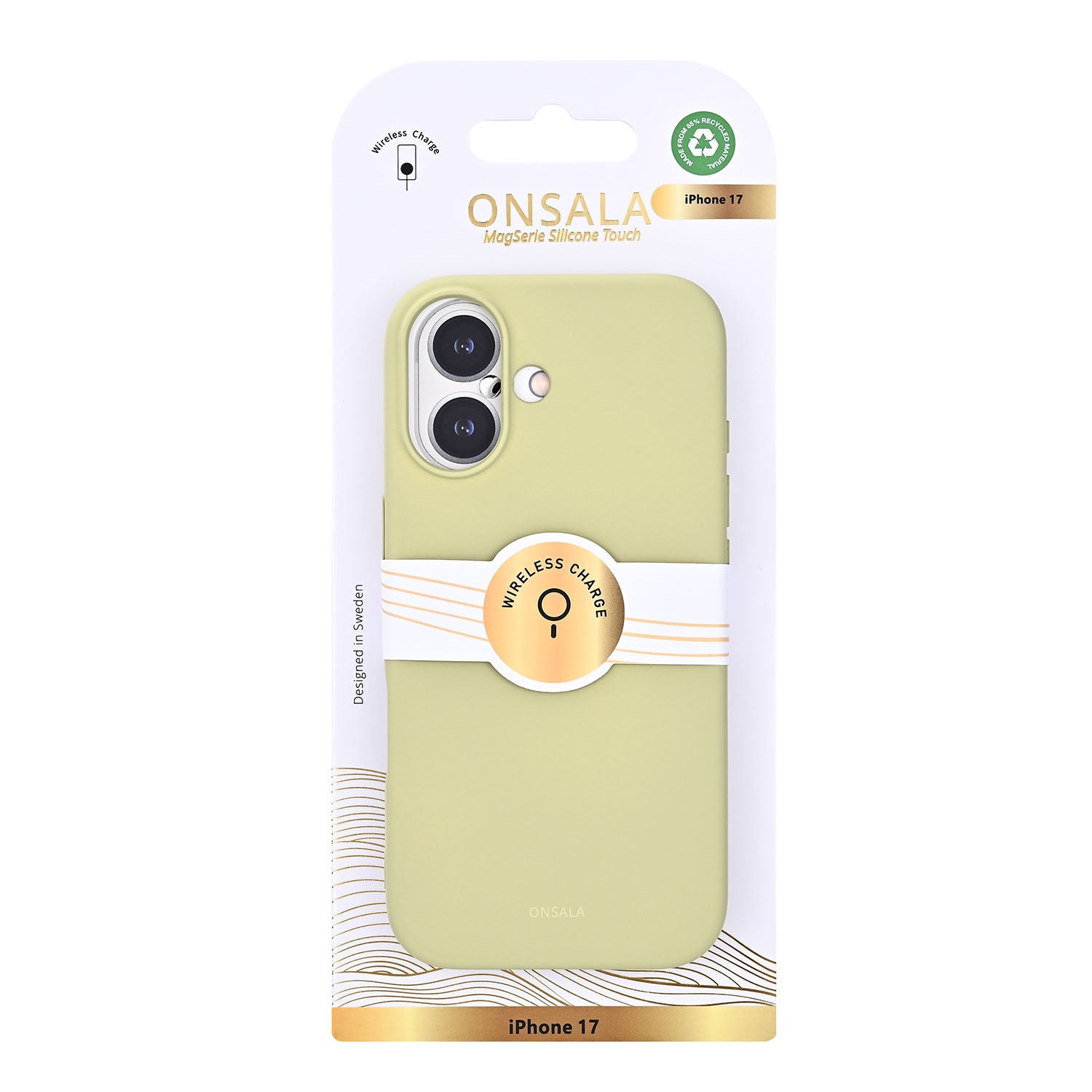 Onsala Phone Case with Silicone Feel Lime - iPhone 17 – image 2