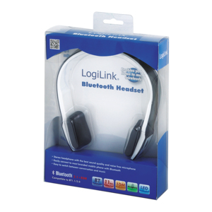 LogiLink BT0018A headphones/headset Wireless Head-band Micro-USB Bluetooth Black, White – image 4