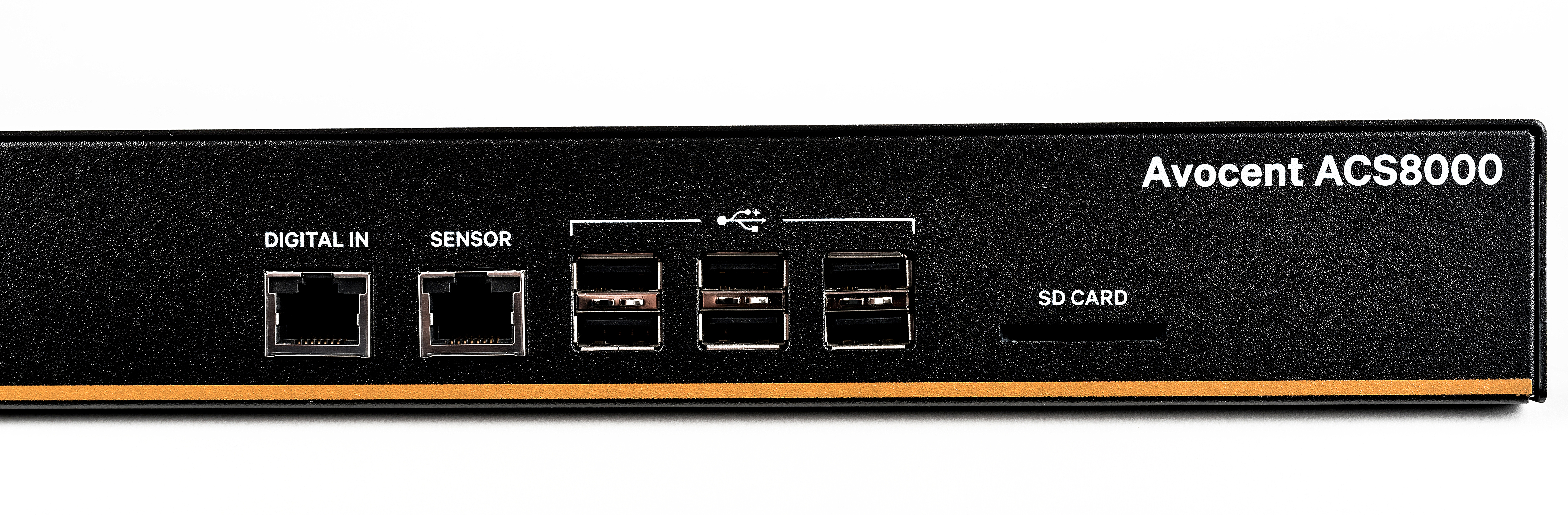 Vertiv Avocent 8-Port ACS 8000 with single DC Power Supply - ACS8008SDC-400. Management protocols: CLI, HTTP/ HTTPS, SNMP.