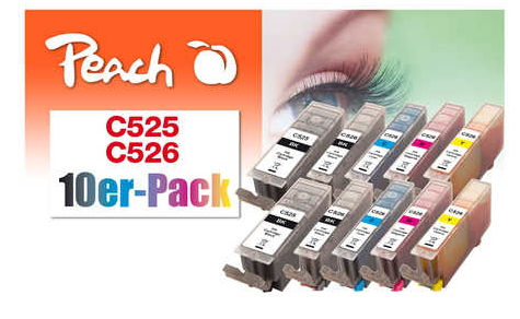 Peach PI100-309 ink cartridge Black, Cyan, Magenta, Yellow