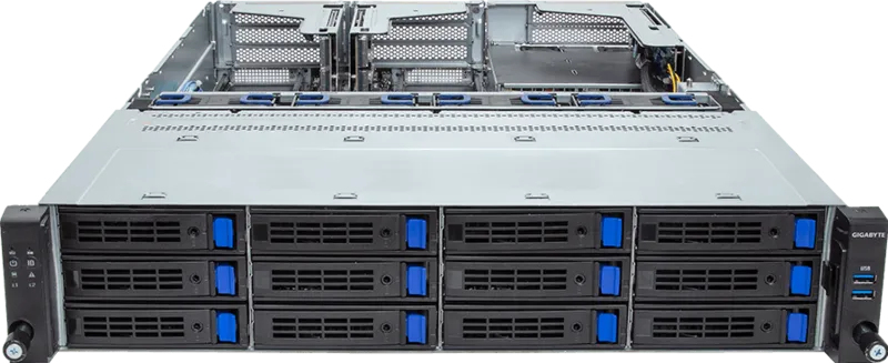 GIGABYTE R263-S30-AAH2 Intel C741 LGA 4677 (Socket E) Rack (2U) Black, Grey – image 2