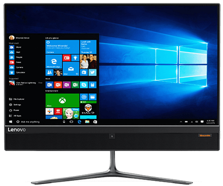 Lenovo IdeaCentre 510 Intel® Pentium® G4400T 54.6 cm (21.5″) 1920 x 1080 pixels All-in-One PC 4 GB DDR4-SDRAM 500 GB HDD FreeDOS Black image 1