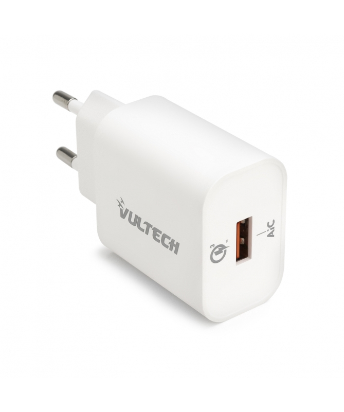 Vultech CC-118QCLWH mobile device charger Universal White AC Fast charging Indoor – image 1