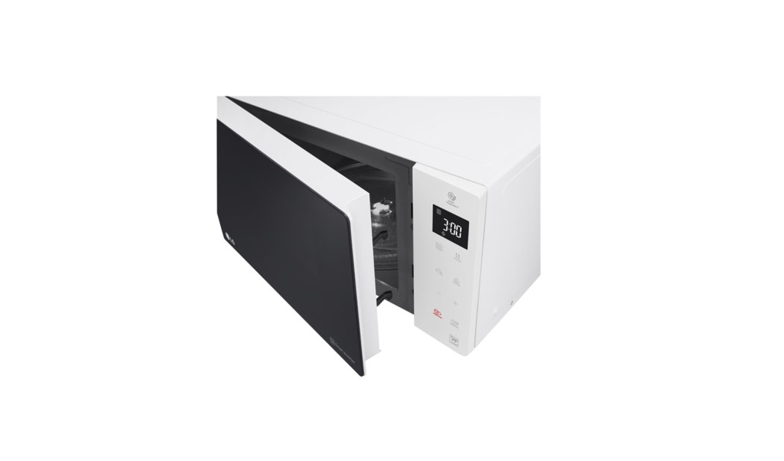 LG MS2535GISW microwave Black, White Solo microwave – image 2
