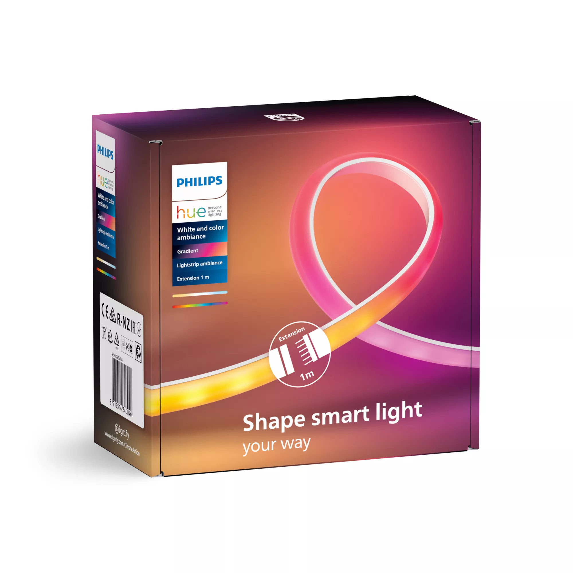 Philips by Signify Philips Hue White and colour ambience 8719514340046 smart lighting Smart strip light Bluetooth/Zigbee – image 3