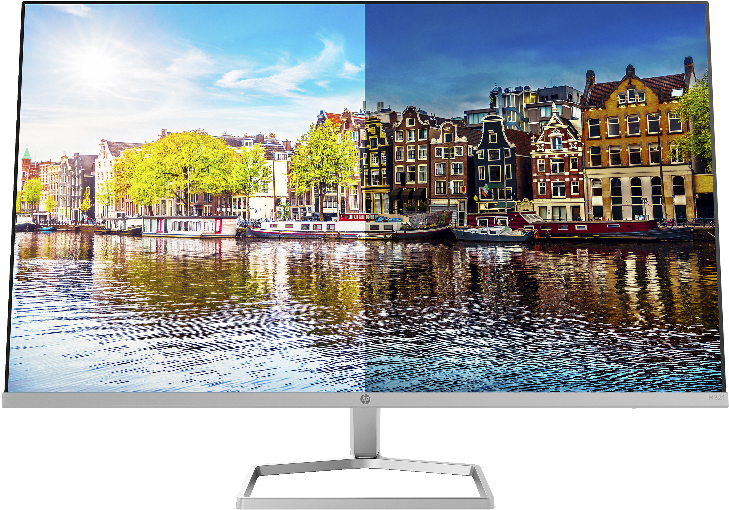 HP M27fq LED display 68,6 cm (27') 2560 x 1440 pixlar Quad HD Silver, Svart