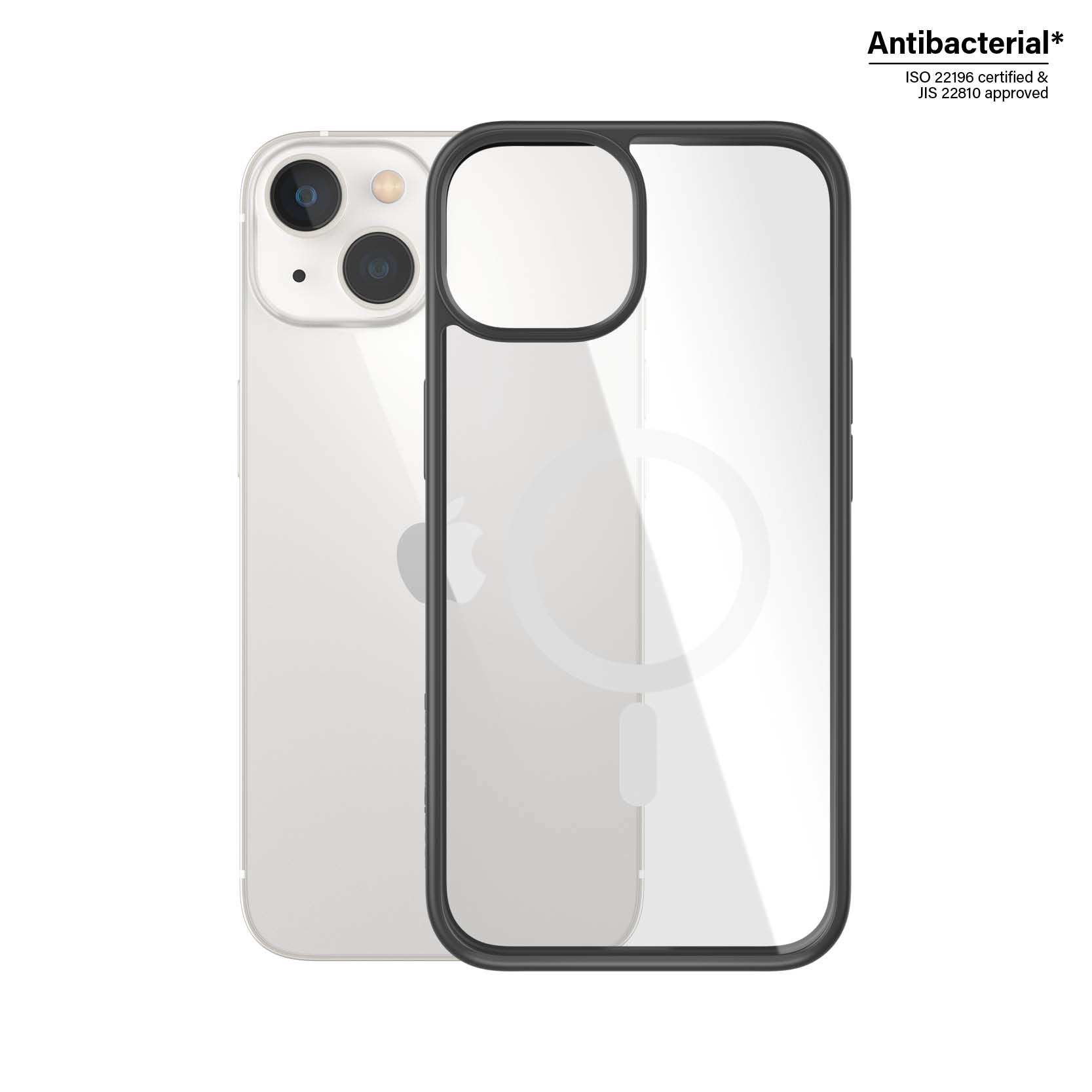 PanzerGlass® ClearCase Transparent w. White MagSafe & iPhone 14 | 13 | Clear – image 2