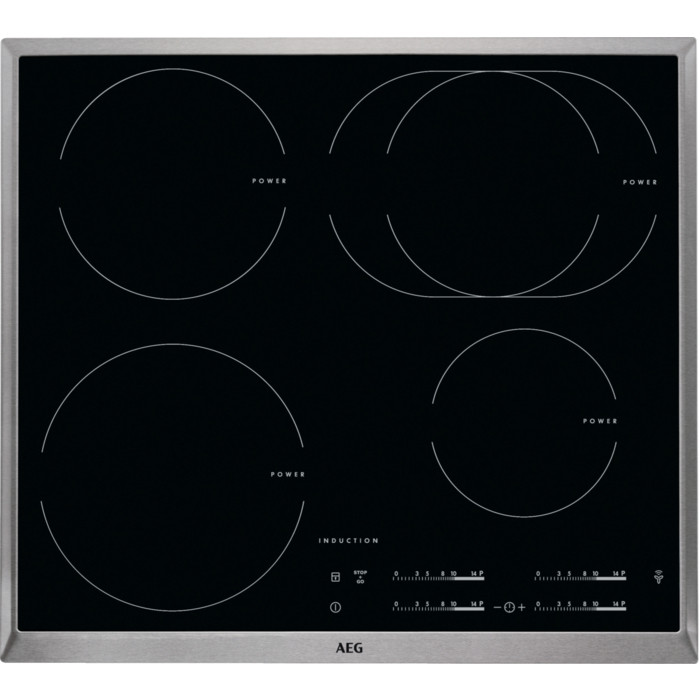 AEG HK6542H9XB Black Built-in Zone induction hob 4 zone(s) – image 1