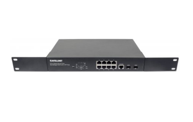 Intellinet 561051 network switch Managed Gigabit Ethernet (10/100/1000) Power over Ethernet (PoE) 1U Black – image 5