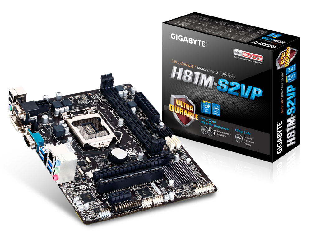 GIGABYTE GA-H81M-S2VP motherboard Intel® H81 LGA 1150 (Socket H3) micro ATX – image 1
