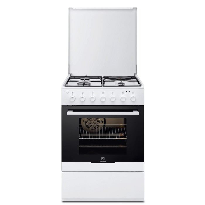 Electrolux EKM60300W cooker Freestanding cooker Electric Black, White