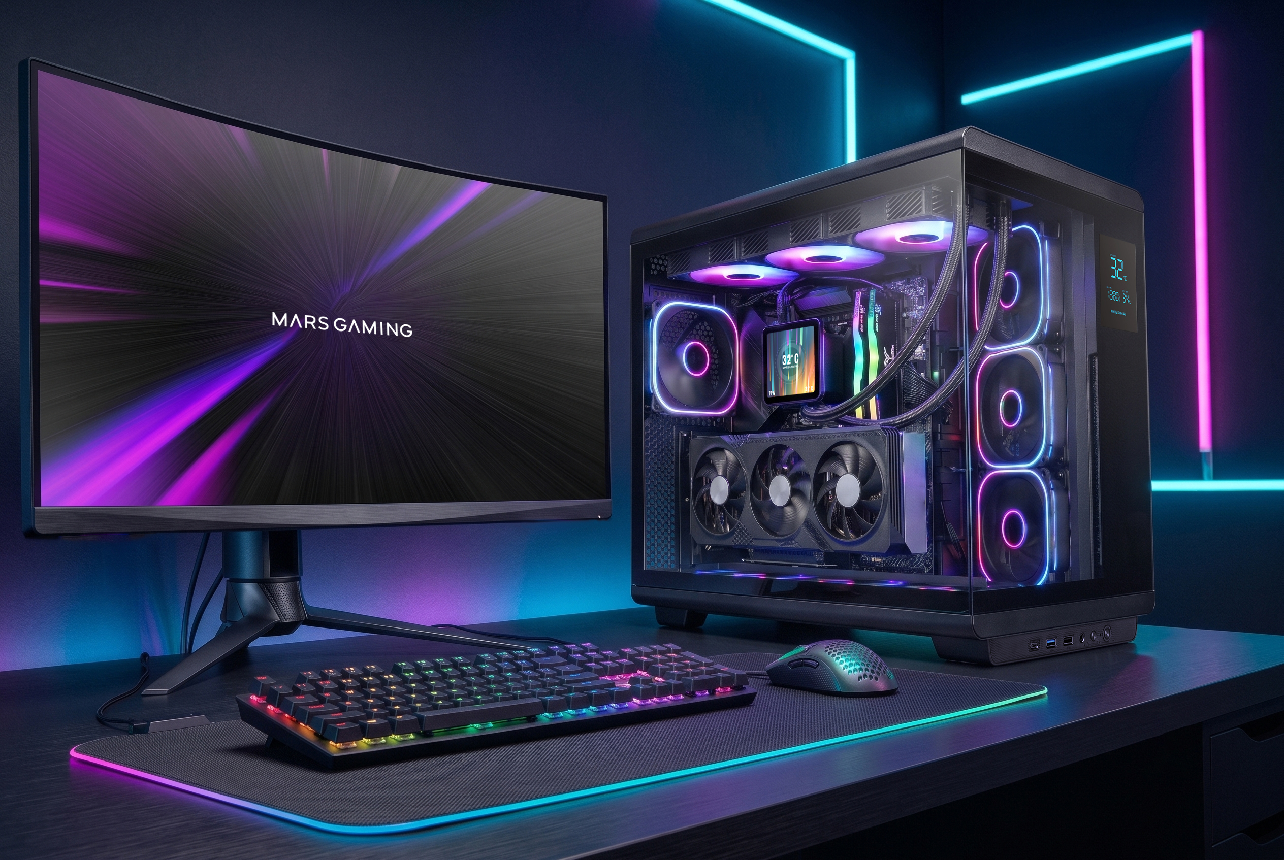 Mars Gaming MCREVPRO computer case Midi Tower Black image 17