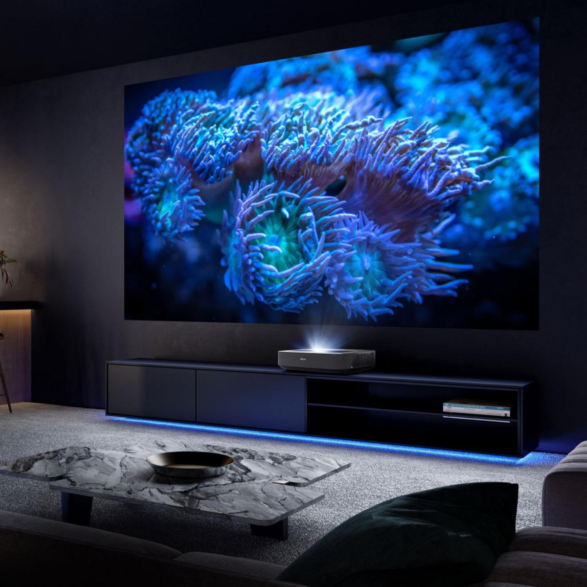Hisense PL1SE projection TV Ultra short throw projector 2100 ANSI lumens UHD 4K (3840x2160) Black, Dark Grey – image 5