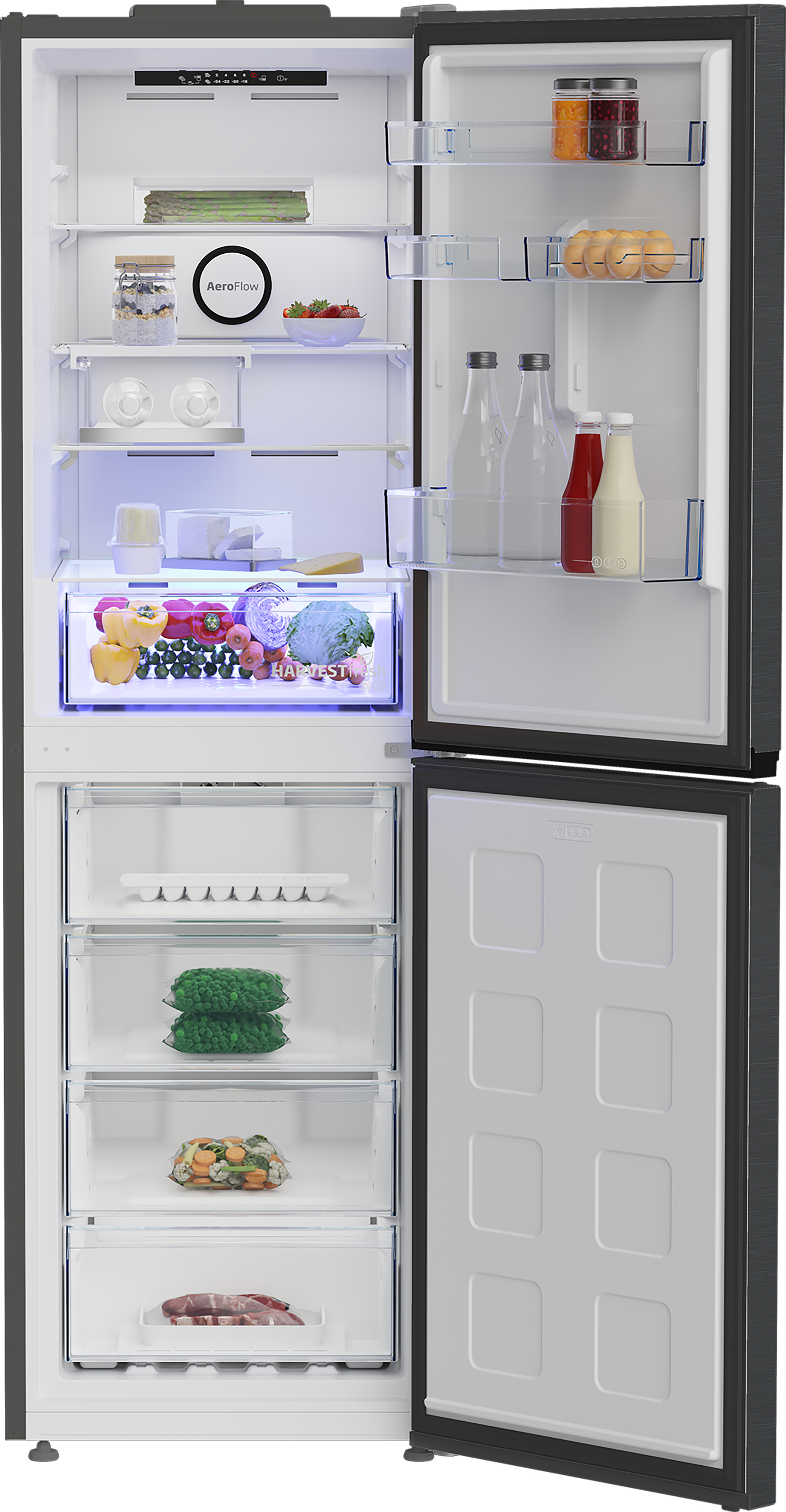 Beko CNG5692VPZ Frost Free Combi Fridge Freezer with HarvestFreshTM Technology – image 4