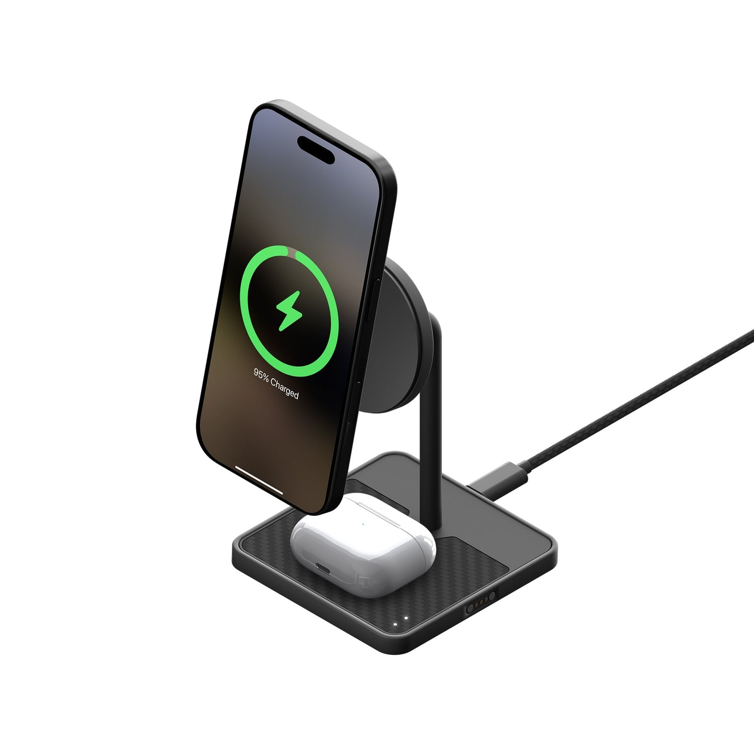 Mous Charging Stand with Qi2 — Aramid Fibre – image 1