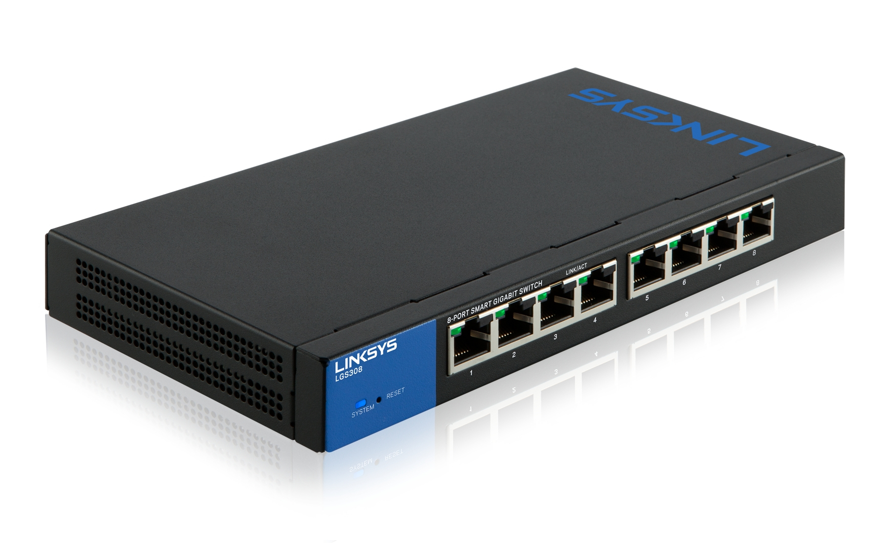 Linksys 8-Port Smart Gigabit Switch (LGS308) – image 3