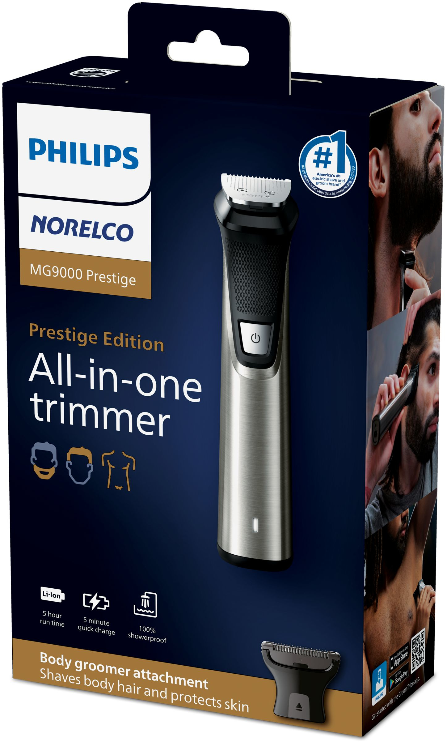 Philips MG7771/70 hair trimmers/clipper Black, Silver Lithium-Ion (Li-Ion) – image 4