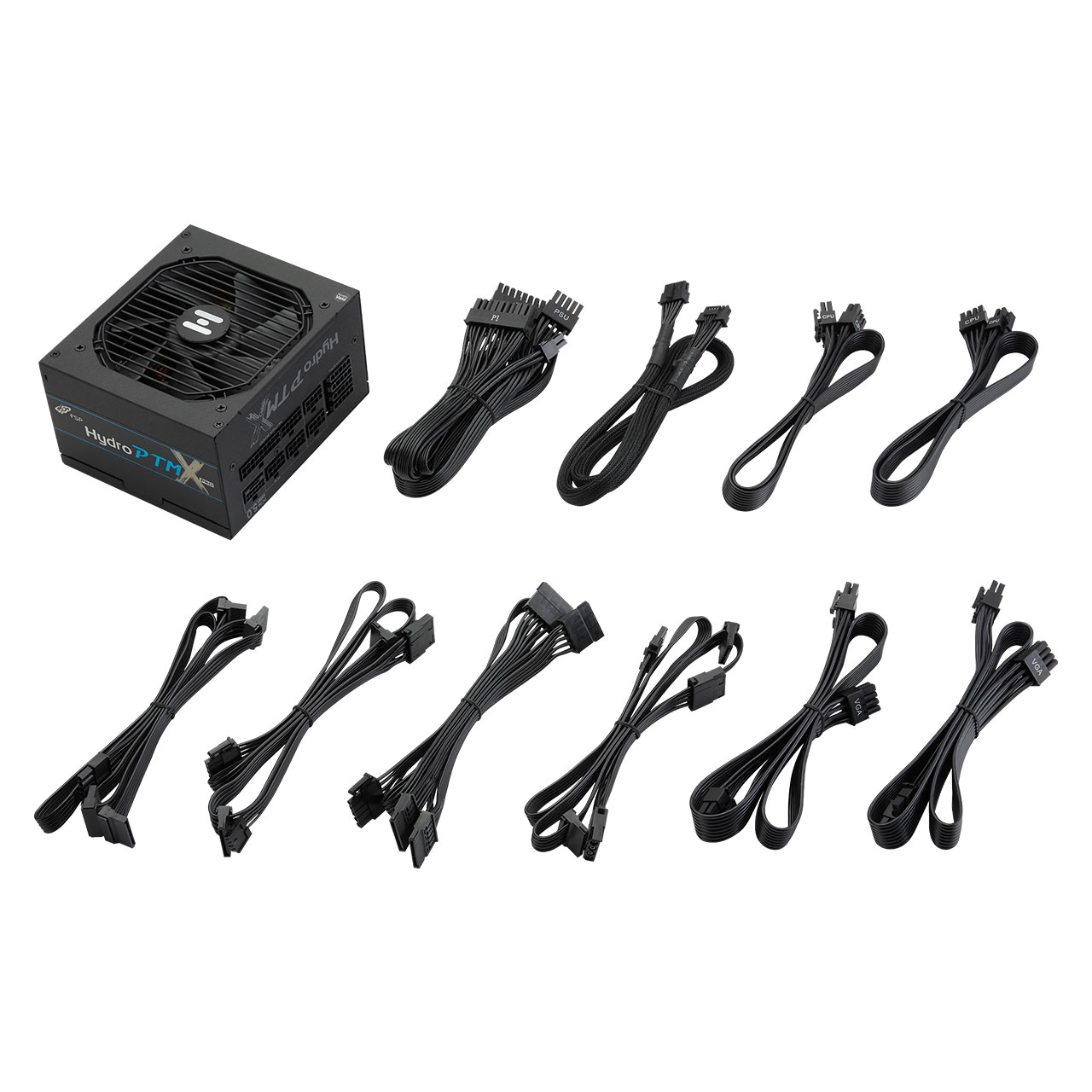 FSP Hydro PTM X PRO ATX3.0(PCIe5.0) 1000W power supply unit 20+4 pin ATX ATX Black image 5