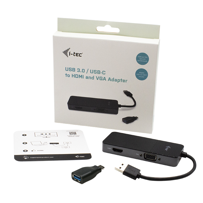 i-tec USB 3.0 / USB-C Dual HDMI and VGA Video Adapter – image 5