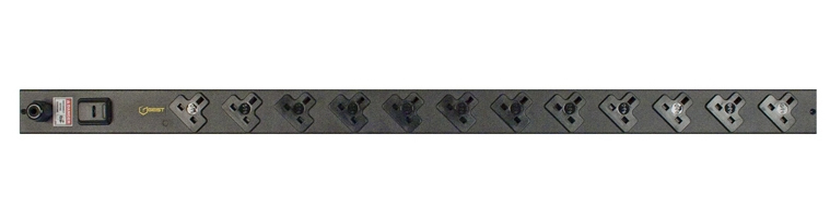 Vertiv EGVHVAB122-104UKRUK-V power distribution unit (PDU) 12 AC outlet(s) Black
