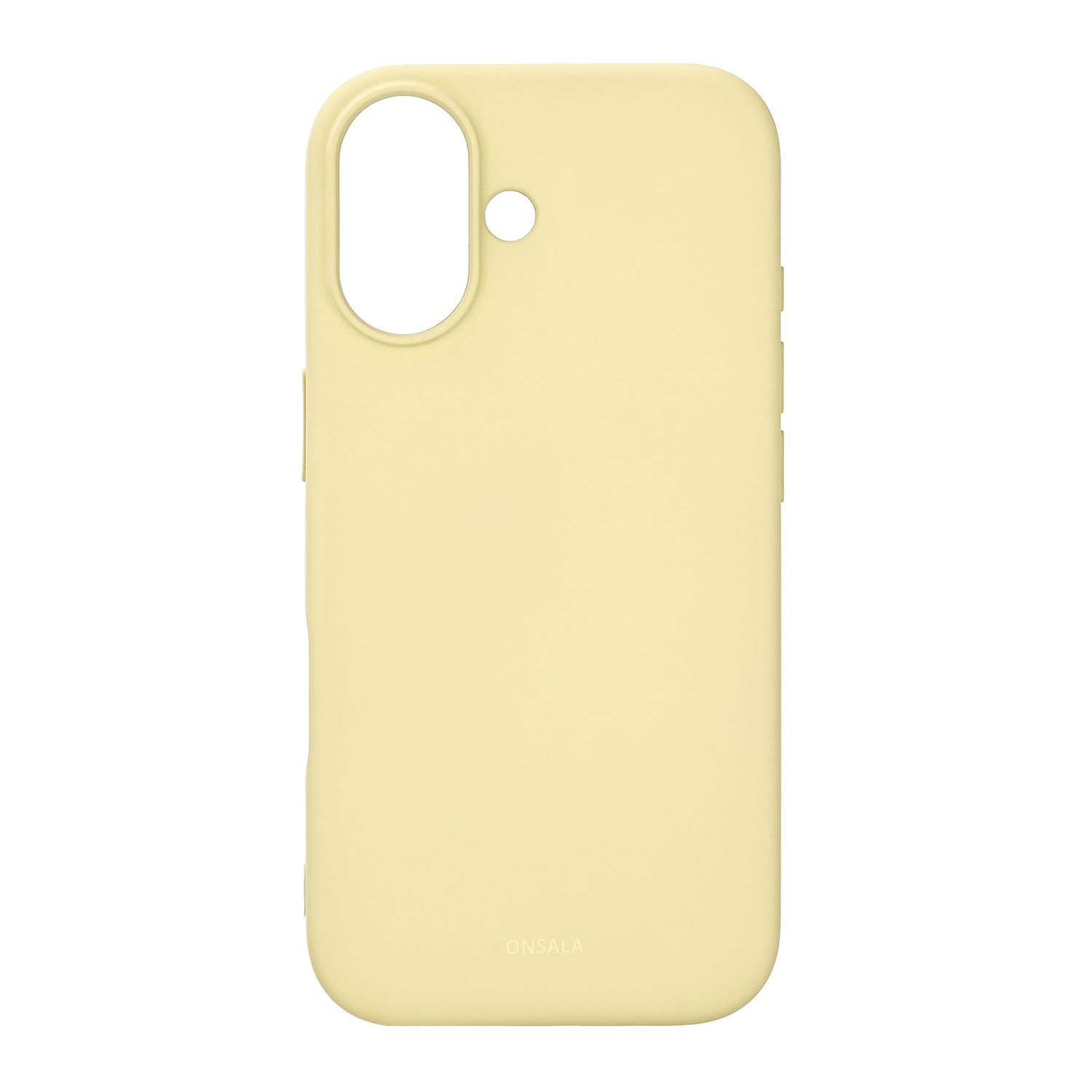 Onsala Phone Case with Silicone Feel Lemon - iPhone 17