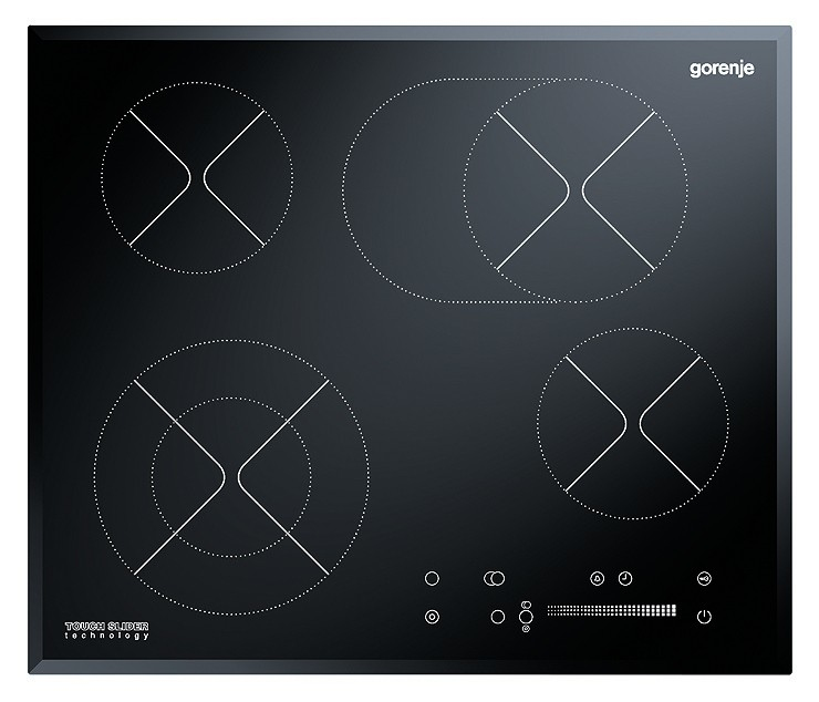 Gorenje ECS620BC Black Built-in Ceramic hob 4 zone(s)