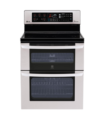 LG LDE3037ST cooker Freestanding cooker Electric Black, Stainless steel