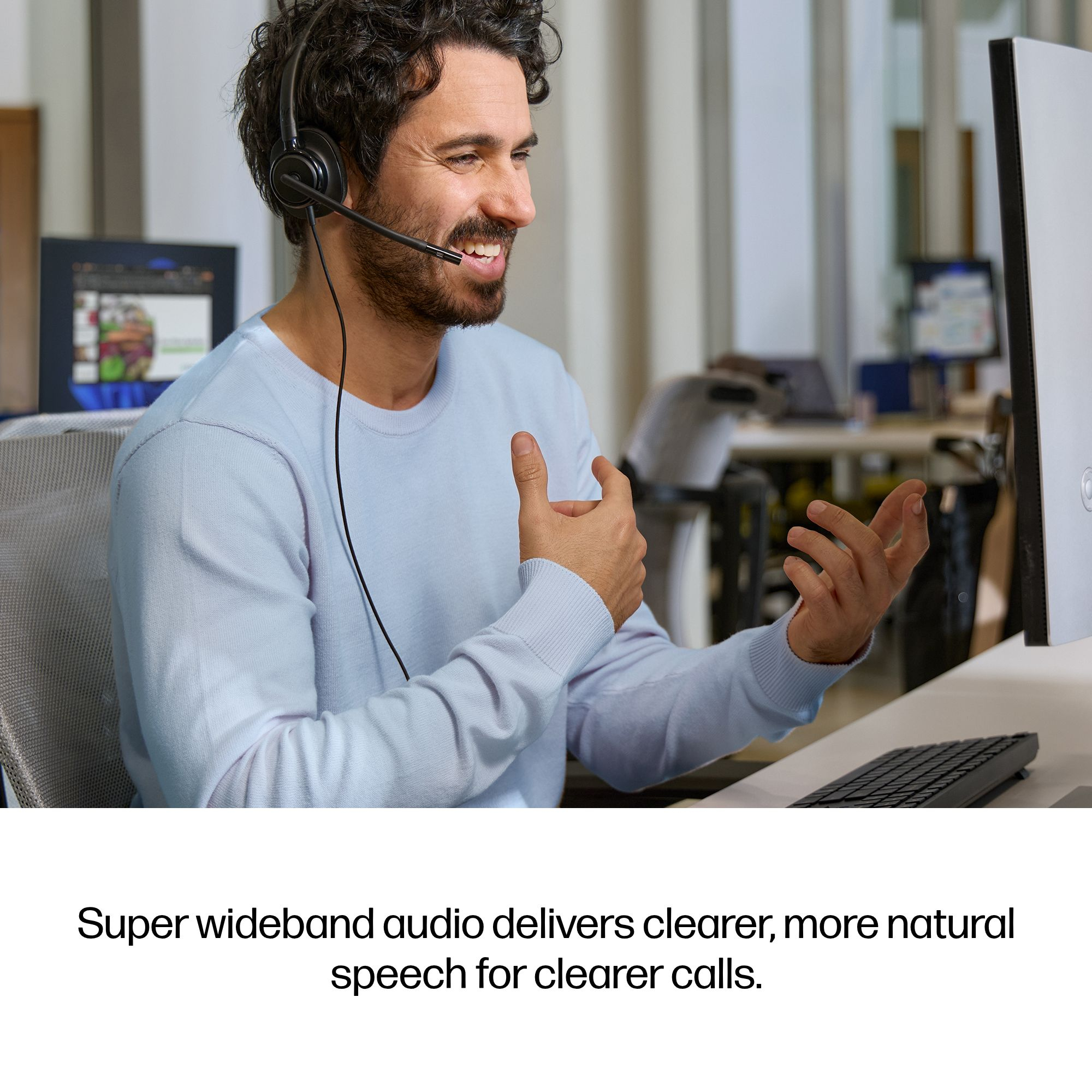 HP Poly Mission 420 Stereo USB Wired Headset – image 9