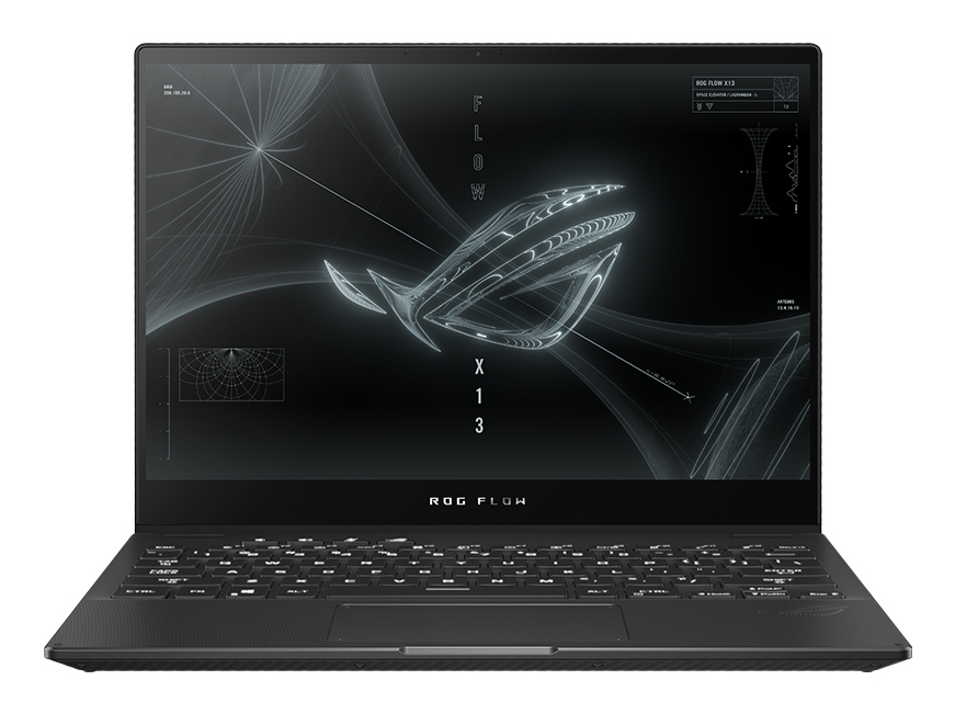 ASUS ROG Flow X13 GV301RC-LJ076W AMD Ryzen™ 7 6800HS Hybrid (2-in-1) 34 cm (13.4″) Touchscreen WUXGA 16 GB LPDDR5-SDRAM 1 TB SSD NVIDIA GeForce RTX 3050 Wi-Fi 6E (802.11ax) Windows 11 Home Black image 1