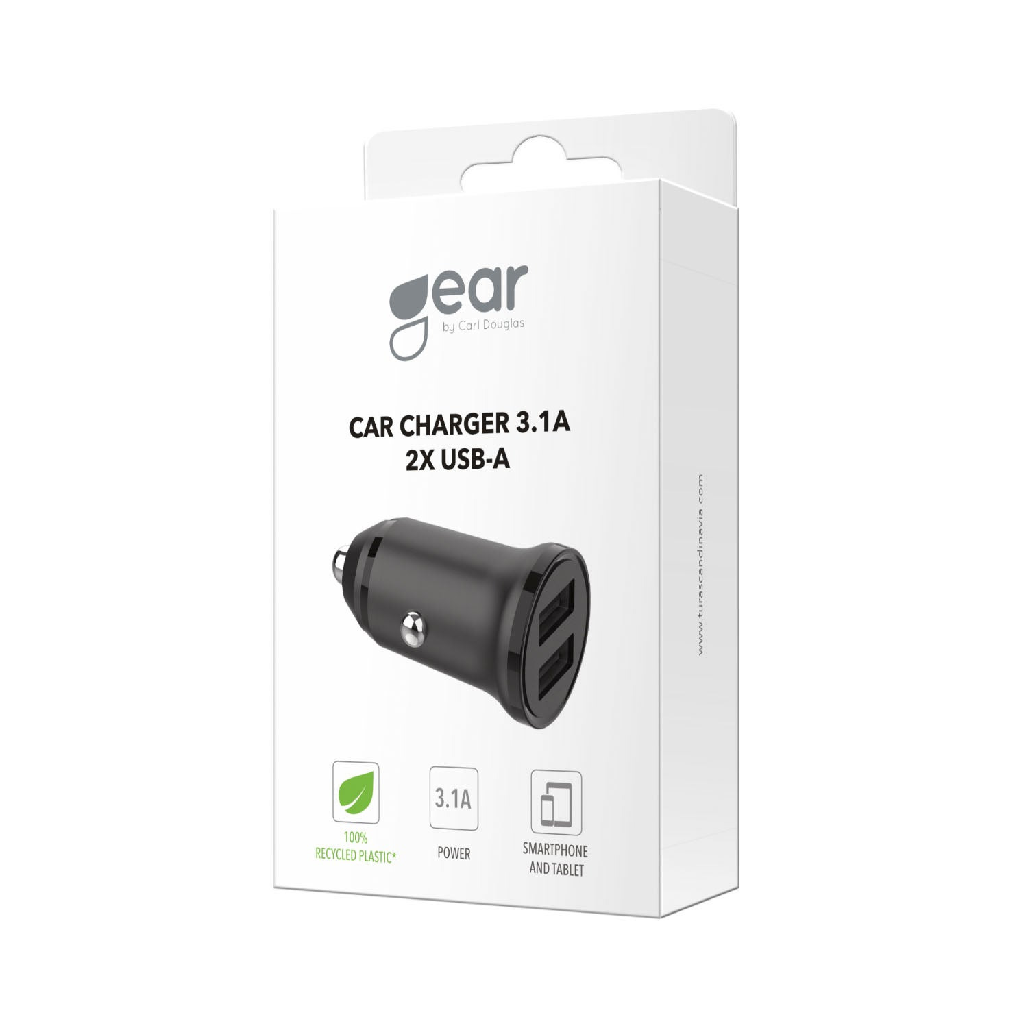 Gear Charger 12/24V 2xUSB-A 3,4A Black – image 2