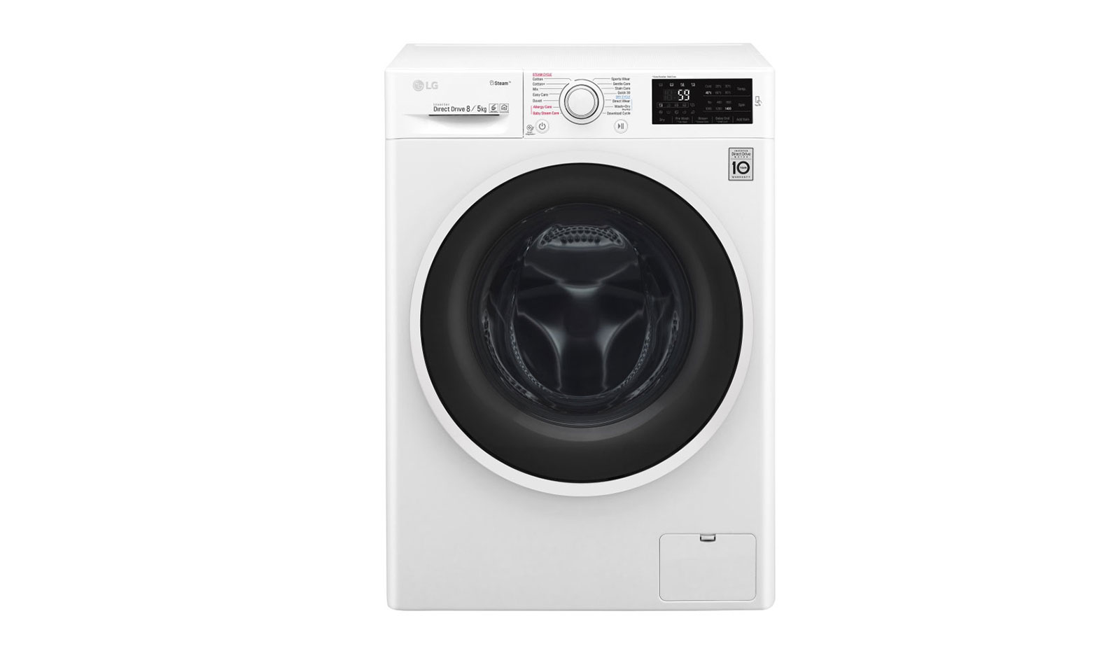 LG F4J6TG0W washer dryer Freestanding Front-load White