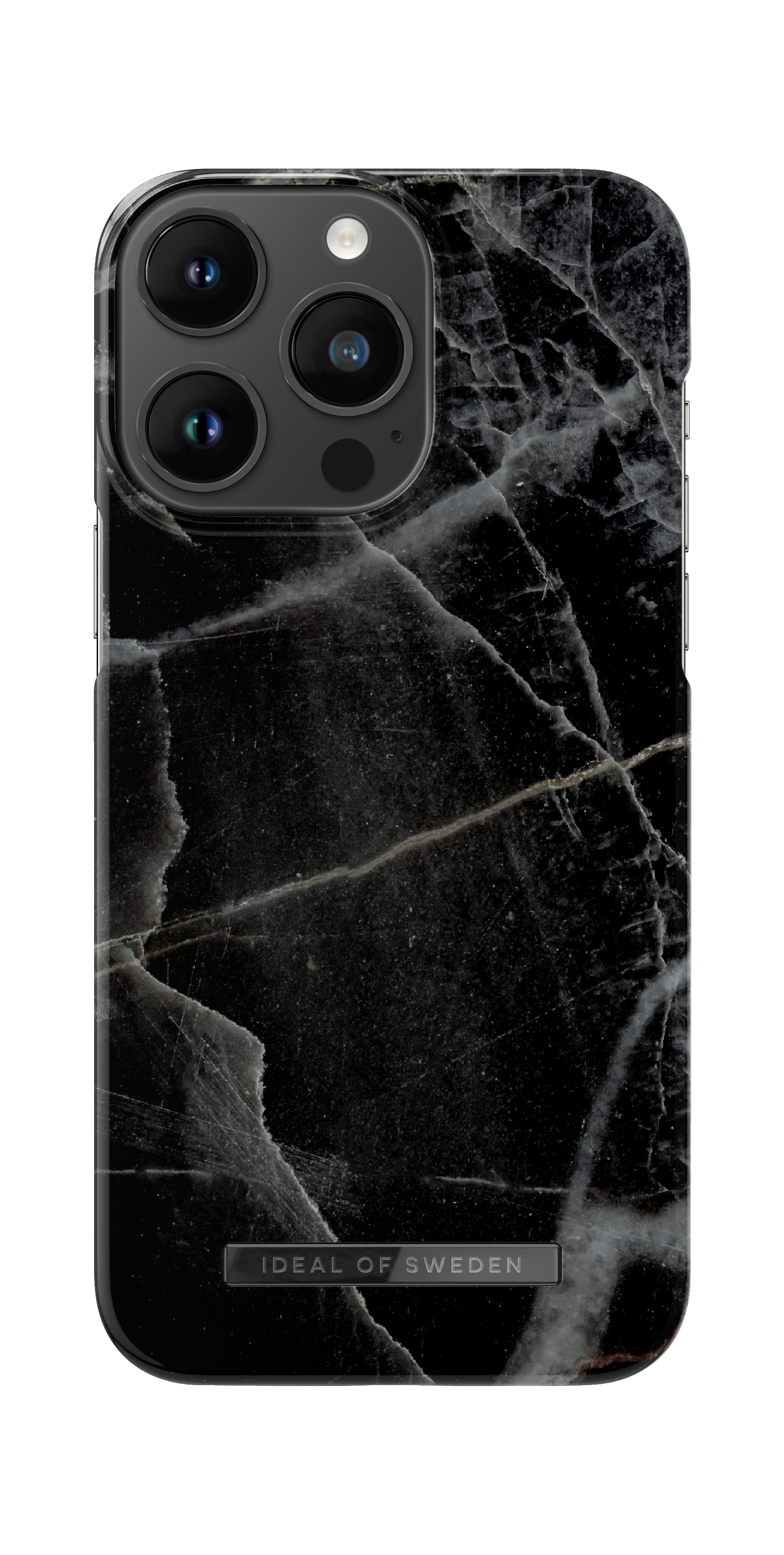 iDeal of Sweden Printed Case MagSafe iPhone 14 Pro Max Black Thunder Marble
