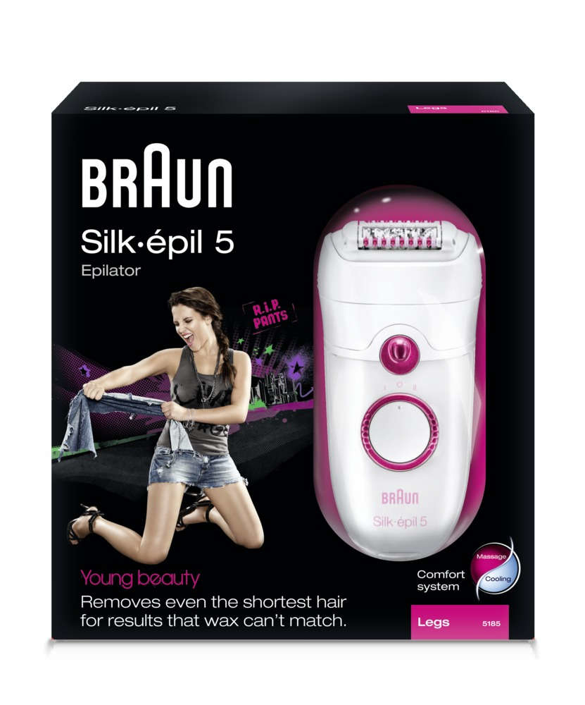 Braun Silk-épil 5 81421516 epilator 40 tweezers Pink, White – image 2